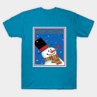 Snowman and Cardinal T-Shirt